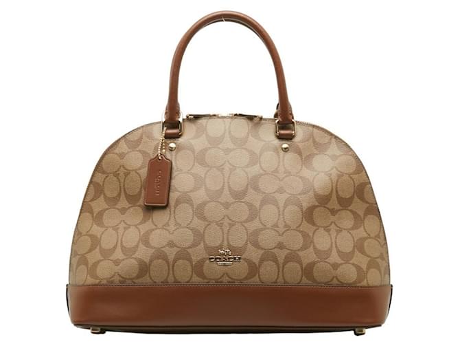 Coach Signature Brown Cloth  ref.1401731