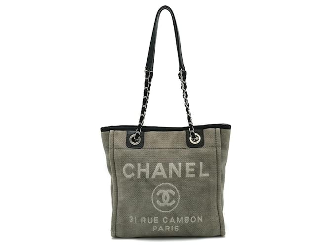 Chanel Deauville Azul marinho Lona  ref.1401732