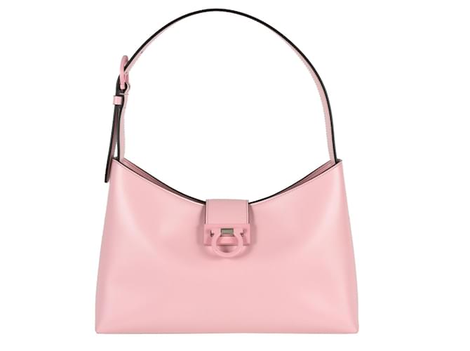 Salvatore Ferragamo Gancini Rosa Cuero  ref.1401742