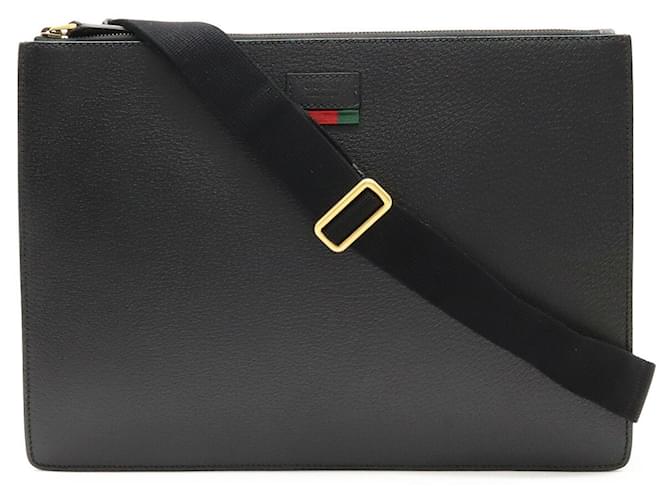 Gucci Sherry Preto Couro  ref.1401854