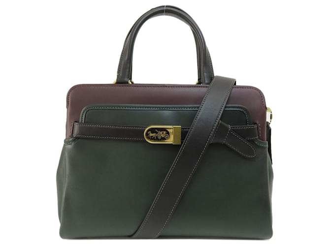 Coach 712 Green Leather  ref.1401890