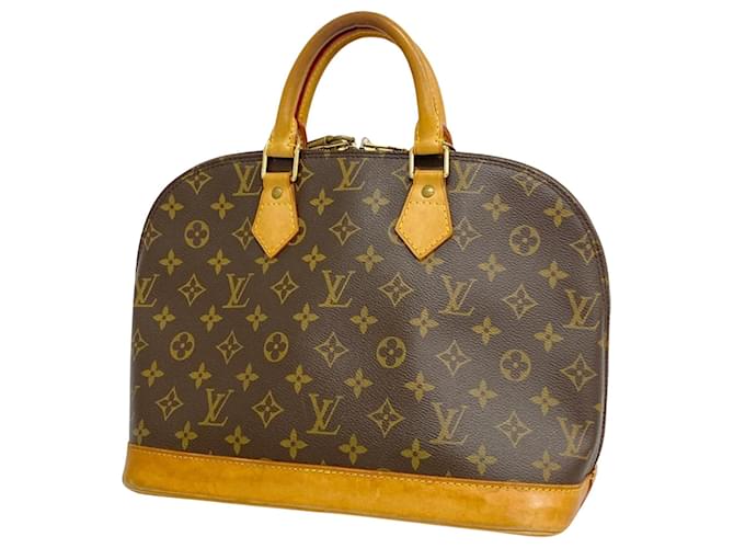 Louis Vuitton Alma Marrom Lona  ref.1401893