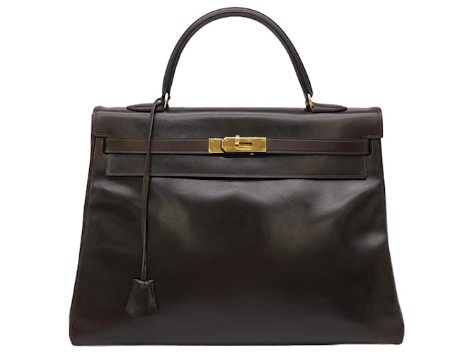 Hermès hermes kelly Brown Leather  ref.1401941