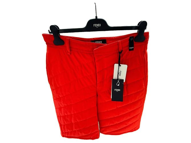 Shorts/woven Fendi pattern Orange
