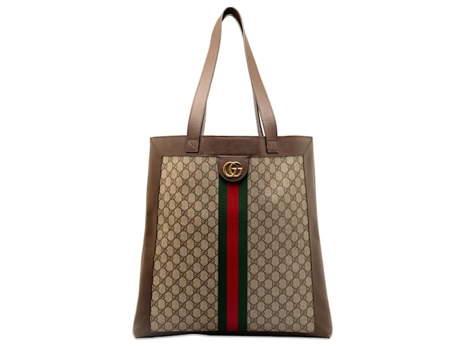 Gucci Cabas Suprême Ophidia GG Marron Toile Tissu  ref.1402030