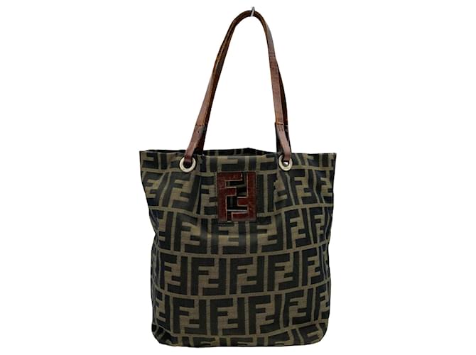 Fendi Zucca Toile Marron  ref.1402307