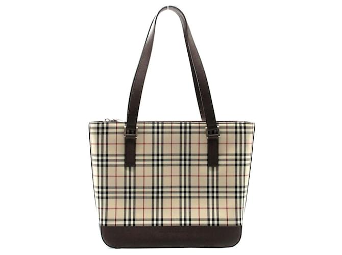 Burberry Nova Check Toile Beige  ref.1402319