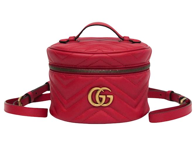 Gucci GG Marmont Roja Cuero  ref.1402413