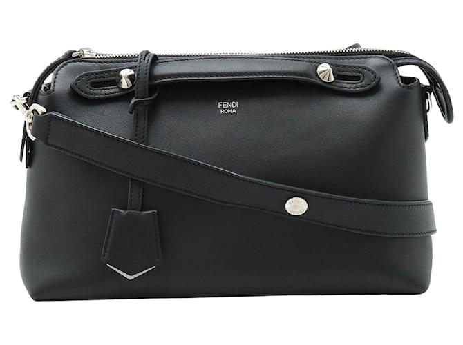 By The Way Fendi Au fait Moyen Cuir Noir  ref.1402469