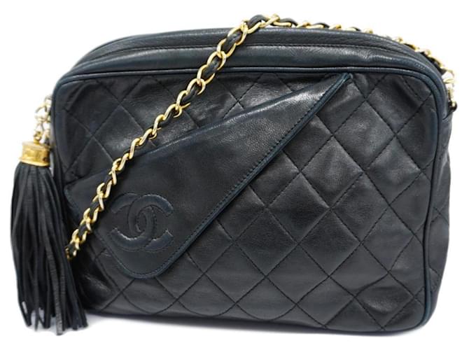 Fotocamera Chanel Nero Pelle  ref.1402523