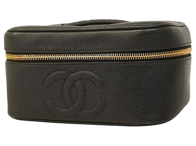 Chanel Vanity Black Leather  ref.1402538