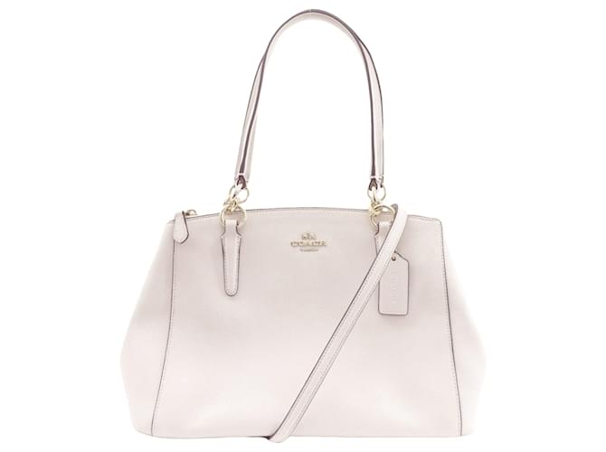 Coach Entraîneur Christie Cuir Blanc  ref.1402561