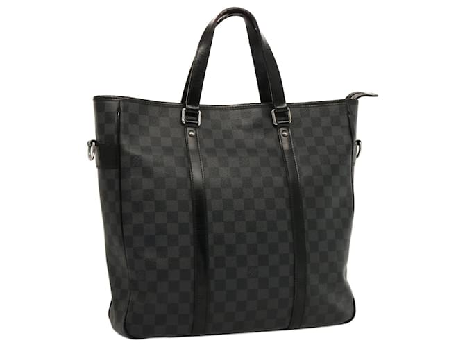 LOUIS VUITTON Damier Grafite Tadao 2Way Bolsa de Ombro N51192 Autenticação14558 Damier ebene  ref.1402579