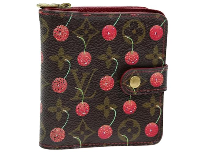 LOUIS VUITTON Monogram Cherry Compact Zip Bifold Wallet M95005 LV Auth bs14531  ref.1402609