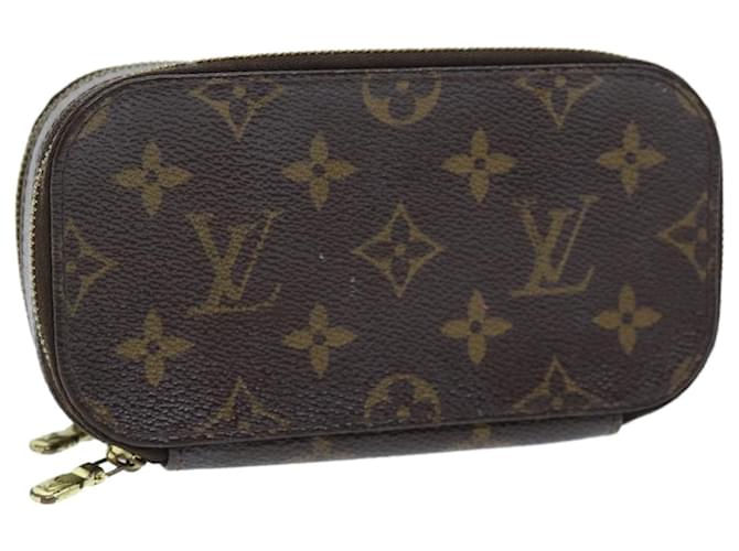 LOUIS VUITTON Pennello Trousse con monogramma PM Astuccio per cosmetici M47510 LV Aut 73460 Tela  ref.1402623