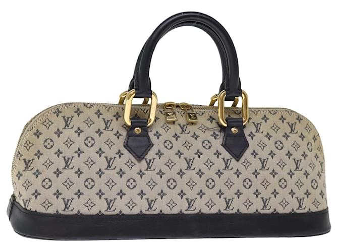 LOUIS VUITTON Monograma Mini Alma Ron Bolsa Azul M92205 Autenticação de LV 75285  ref.1402668