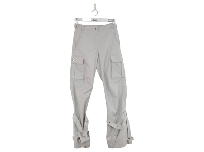 Autre Marque Pantalon droit gris Polyester  ref.1402692