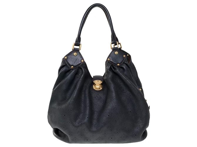 Borsa a mano Louis Vuitton Mahina Monogramma Nera Pelle Nero