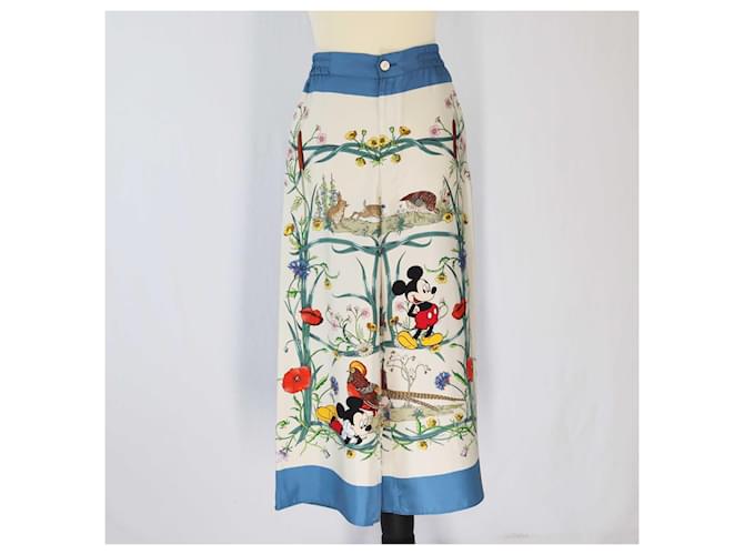 Pantalones de pijama estampados multicolores de Gucci X Disney Seda  ref.1402790