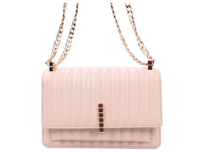 Borsa a tracolla Chopard Ice Cube in rosa cipria Beige Pelle  ref.1402837