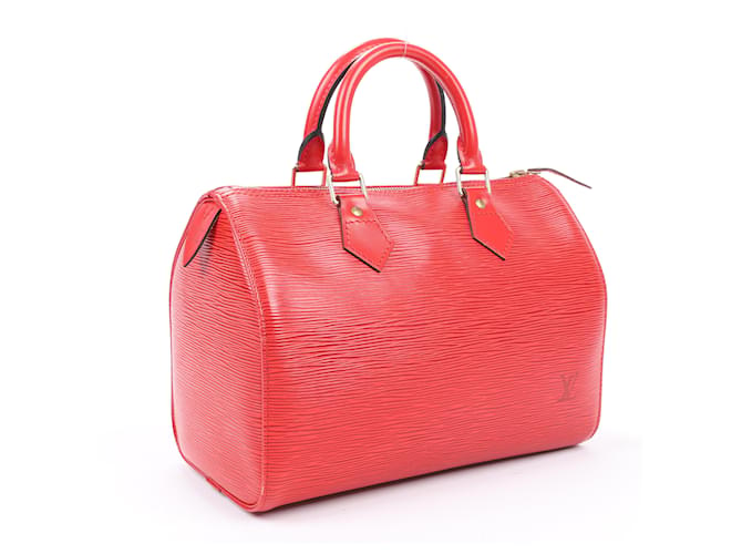 Louis Vuitton Epi Cuir Speedy 25 Sac à main en rouge castillan  ref.1402857