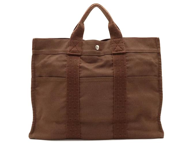 Hermès Herline Toile Marron  ref.1402871