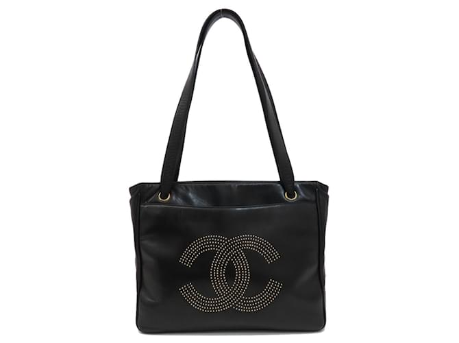 Timeless Chanel COCO Mark Negro Cuero  ref.1402897