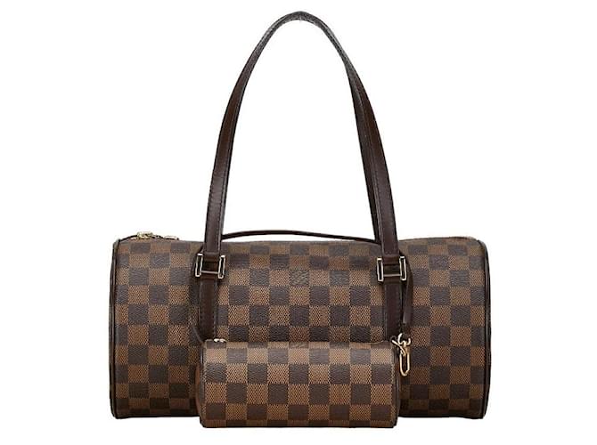 Bolsa Louis Vuitton Damier Papillon 30 N51303 em couro PVC marrom em muito bom estado Plástico  ref.1402951