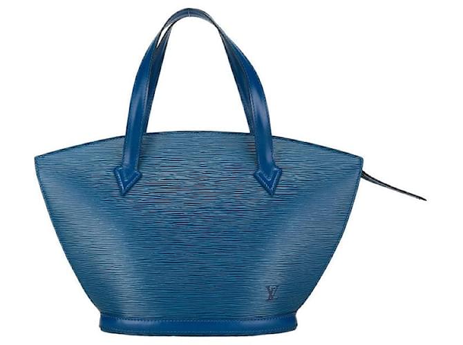 Saint Jacques Bolsa Louis Vuitton de couro Epi Saint-Jacques M52275 em muito bom estado Azul  ref.1402952