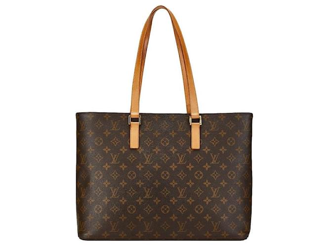 Louis Vuitton Luco Tote Canvas Tote Bag M51155 in good condition Cloth  ref.1402970