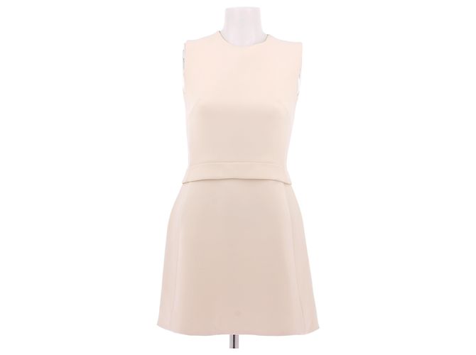 Dior Kleider T.FR 36 Wolle Beige