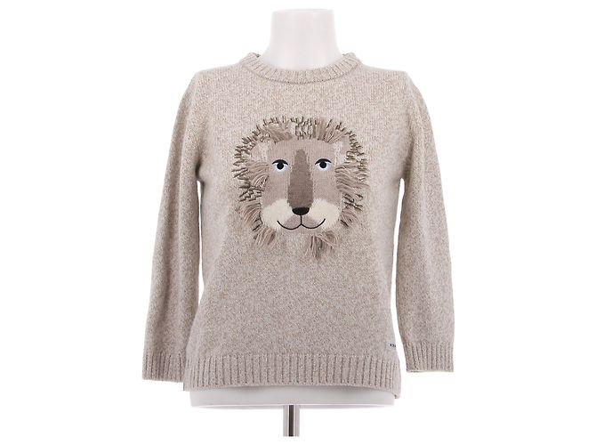Dior Strickwaren T.International XS Wolle Grau