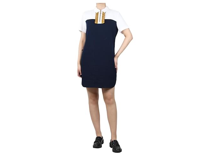Sandro Blue polo dress - size UK 12 Polyester  ref.1403139