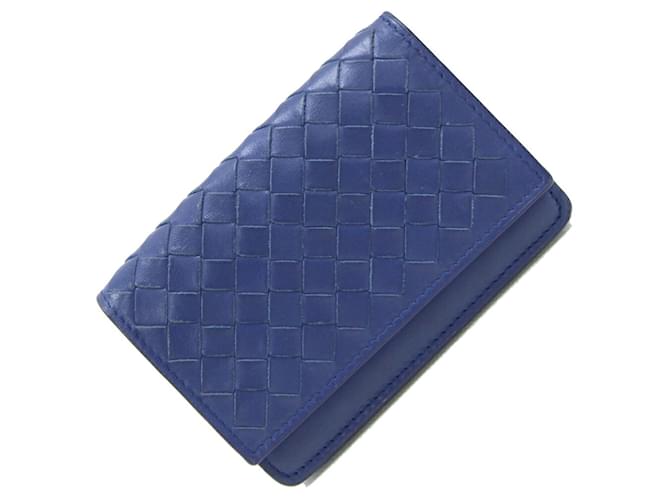 Bottega Veneta Intrecciato Blu Pelle  ref.1403201