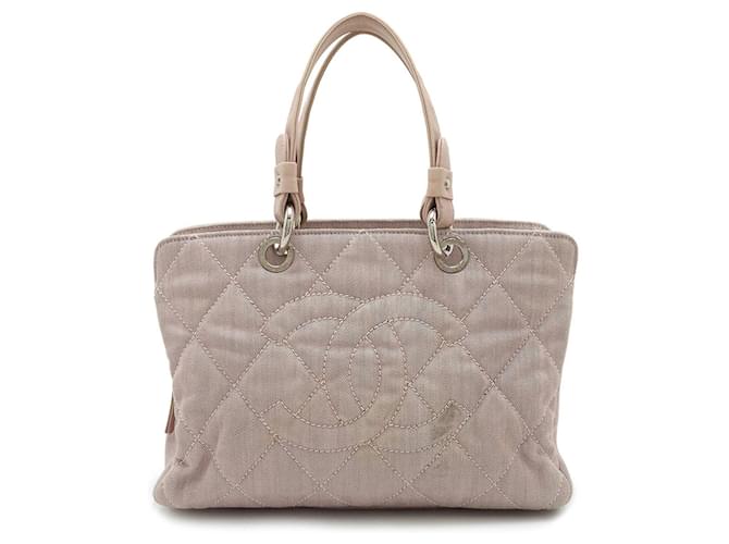 Chanel CC Beige Tela  ref.1403239