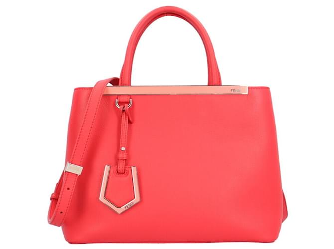 2 Jours Fendi 2Jours Red Leather  ref.1403268