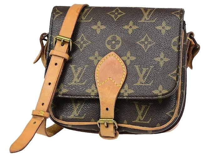 Cartouchiere Cartucheira Louis Vuitton Marrom Lona  ref.1403295