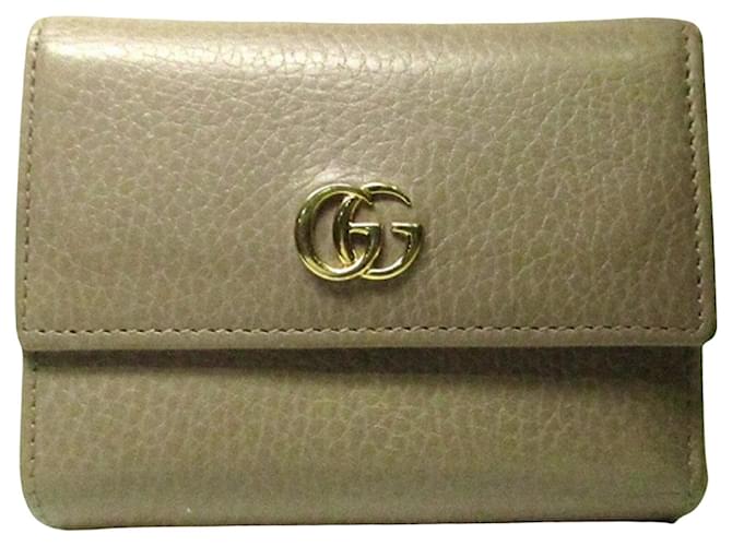 Gucci GG Marmont Beige Leather  ref.1403318