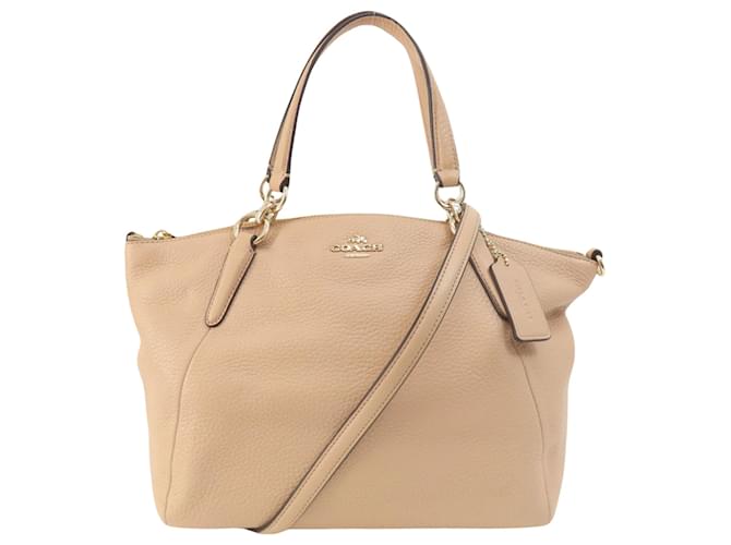 Coach Cartera de entrenador Beige Cuero  ref.1403336