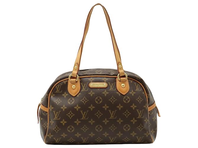 Louis Vuitton Montorgueil Marrone Tela  ref.1403375