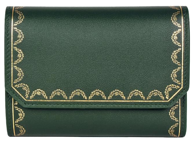 Cartier Guirlande Green Leather  ref.1403381