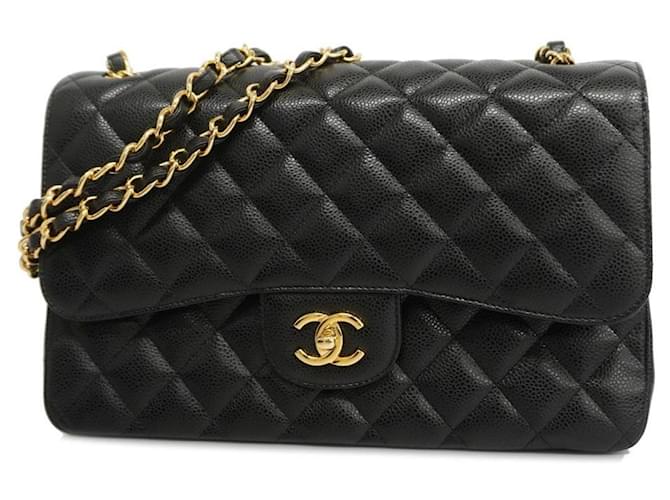 Chanel Timeless Black Leather  ref.1403386