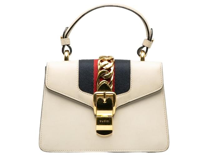 Gucci Sylvie White Leather  ref.1403415