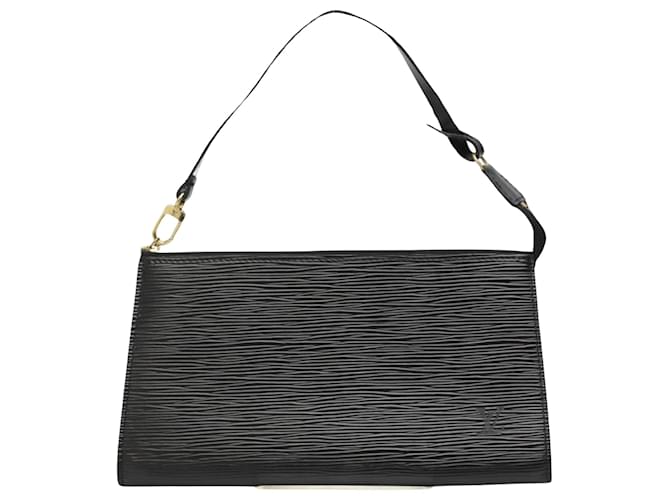 Louis Vuitton Pochette Accessoire Black Leather  ref.1403429