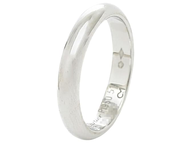 Cartier 1895 Anel de noivado Marrom Platina  ref.1403570