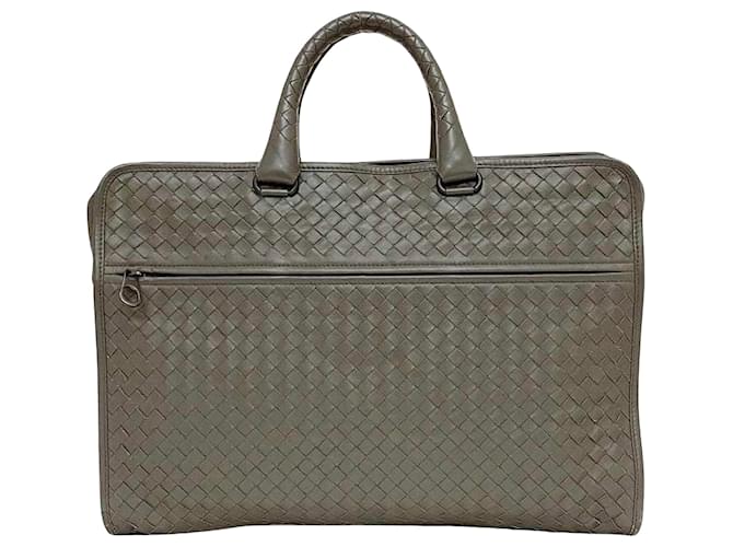 Bottega Veneta Intrecciato Castaño Cuero  ref.1403581