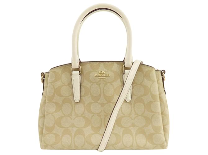 Coach Firma del entrenador Beige Lienzo  ref.1403600