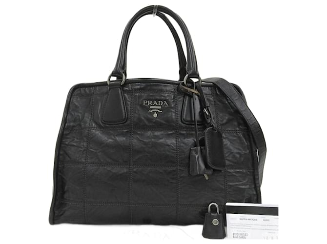 Prada Saffiano Cuir Noir  ref.1403620