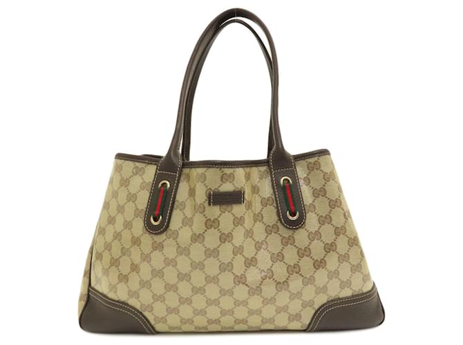 Cristal Gucci GG Marrom Lona  ref.1403729