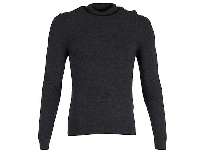 Autre Marque Herr P. Rollkragenpullover aus grauer Merinowolle  ref.1403779